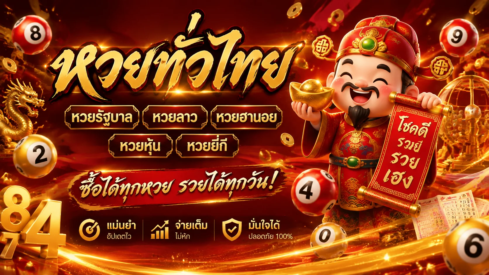 หน้าแทงหวยออนไลน์และผลรางวัลทุกสำนักบน RDG888